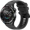 Hiseus Cinturino Compatibile con Xiaomi Watch S4 S3 S2 S1 Cinturini Sportivo in Silicone Traspirante (Nero)