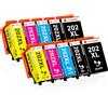 Clywenss Compatibili 202XL 202 XL Cartucce d'inchiostro Multipack per Epson Expression Premium XP-6100 XP-6105 XP-6000 XP-6005 XP-6001 XP6100 XP6105 XP6000 XP6005 XP6001, 10-Pezzi (BK, PBK, C, M, Y)