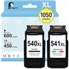Penguin 540 XL 541 XL Cartucce d'inchiostro Sostituzione per Canon PG-540XL CL-541XL Compatibile TS5150 MG3650 MG4100 MG2200 MG3600 TS5100 MG2100 MX395 MX475 TS5151 MG4250 MG2150 MG3200 Nero e Colore