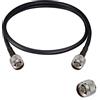 Vecys N Maschio a N Maschio Cavo Coassiale a Bassa Perdita RG58 3FT/1M per 3G 4G 5G LTE Antenna Ham Radio GPS WiFi