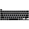 MiNGFi Copritastiera Silicone Inglese QWERTY per MacBook Pro 13 M1/M2 A2338 (2020-2023), A2289 (2020), A2251 (2020-2021), Pro 16 A2141 (2019-2021) US/ANSI - Nero