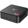 NiPoGi E3B Mini PC di ΑΜD Ryzen 5 7430U (Max 4.3GHz, 6C/12T, migliore di 5500U/5650U/5675U), 32GB RAM/1TB SSD, Mini Desktop Studio, WiFi 6/BT 5.2/4K Triplo Display/VESA Supportato