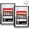 Pergear Serie Standard 256GB Scheda di Memoria CFexpress Tipo A da Velocità di lettura fino a 780MB/s e Velocità di scrittura 780MB/s per registrazione 4K 120P, 8K 30P(confezione da 2), per Alpha e FX