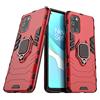 MaiJin Compatibile con OnePlus 8T Cover, Custodia Armor Anello Cavalletto (Funziona con il Supporto Magnetico per Auto) Case Paraurti (Rosso)
