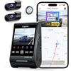 VIOFO A229 Pro 3CH 4K + 2K + 1080P, Dual STARVIS 2, dashcam auto HDR anteriore posteriore interno, controllo vocale e fotocamera per auto Wi-Fi 5GHz, GPS ultra preciso