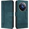 Bravoday Cover per Realme 12 PRO 5G / Realme 12 PRO Plus 5G, Flip Custodia in Pelle PU con Slot per Schede, Portafoglio Custodia per Realme 12 PRO 5G / Realme 12 PRO Plus 5G, Verde