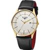 Elysee Orologio Analogico al Quarzo Uomo con Cinturino in Pelle 83023