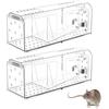 Skythrive Trappole Topi Vivi Piccoli - 2PCS Trappola Riutilizzabile per Interno Esterno, Alta Sensibilità, Gabbia Amica degli Animali per Cucina Giardino Casa Soffitta Garage