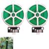 Azlanway Set di fili per legatura vegetale, 100 m, 2 rotoli di filo da giardino con dispenser e taglierina, filo rivestito per supporto piante, fai da te, organizzazione cavi, artigianato