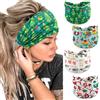PPGGOPP Fasce Ampie Natalizi per Donna,4 Pezzi Elastico Cerchietto Capelli Natalizie donna,Extra Large Fascia Capelli Donna,Bandana Extra Large Headband Cerchietti a Tema Natalizio per Donne e Ragazze (A)