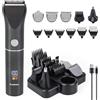 BEPER P304CAP050 Set Rifinitore Multifunzione TrimX 12 - Tagliacapelli, Regolabarba, Rifinitore Naso e Orecchie - 12 Accessori Inclusi, Lame in Acciaio, Display LED, USB-C Ricaricabile - 2h Autonomia