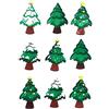 decoflor Italian Pie - Pini in cialda su foglio pretagliato - Albero di Natale - Decorazione per torte natalizia commestibile - Pz. 48
