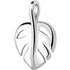 MATERIA by Matthias Wagner Monstera - Collana da donna in argento 925 rodiato 40-60 cm, 1.9cm x 1.25cm x 0.2cm, Argento