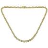 Bling Jewelry Collana Da Tennis Affermazione Con Zirconi Cubici Aaa CZ Classici Tradizionali A Gradazione Circolare Con Cornice Rotonda Per Spose Matrimoni E Promozioni In Oro Placcato 14K