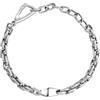 Breil, Collezione Hypnotic, Bracciale Uomo in Acciaio Lucido, Elemento Centrale a Forma di Serpente, Chiusura a Moschettone Triangolare, Lunghezza Regolabile 17-22 cm