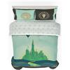 Franco Collectibles Wicked Elphaba and Glinda Bedding 5 Piece Super Soft Reversible Comforter and Sheet Set, Queen, (Officially Licensed Product)