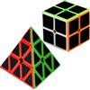 BACH AND BOUJEE set cubo veloce in fibra di carbonio 2x2x2 3x3x3 piramide cubo magico puzzle giocattoli articoli per feste di compleanno regali di natale regali per adolescenti e adulti