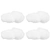 HOMSFOU 4 Pezzi Nuvole simulate Decorazione Del Soffitto Nuvola Decorazione Appeso Infonuagica Nuvola Luminosa Galleggiante Pendente Appeso Al Soffitto Nuvole Bianche Cotone Artificiale 3D Bianco