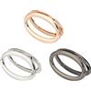 PH PandaHall 6pcs Manici per Borse Rotonda, 3 Colori Maniglie in Metallo Borsa Telaio Accessori di Ricambio Oro Borsa Maniglia per Borsa Fatta A Mano Fai da Te Artigianale (7x11 cm)