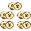 QUARKZMAN 5 Set Bottoni Automatici da Cucire 15mm Bottoni Automatici a Pressione Metallo per Chiusura Borse, Vestiti, Cucito Artigianale, Oro