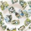 Frekyar 120 Pezzi Adesivi per Scrapbooking,Landscape Scrapbooking Accessori per Bullet Journaling,Junk Journal,Notebook,Planner,DIY Craft(Rivers in Painting)