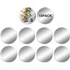 DRERIO 10 cm Specchio Rotondo Autoadesivo Set di 10 Specchi Rotondi Autoadesivi da 10cm Acrilico per Decorazione Parete - Alto-Riflettente per Bagno, Camera da Letto, Ingresso