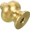 PATIKIL 1/4-27 Lampada Finale Sfera Cappuccio Pomello, Lampada Ombra Arpa Top Vite Decorazione per Tavolo Lampade, Massiccio Ottone