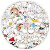 TUIOBUN 100 adesivi a forma di anatra per bicicletta, bagagli, frigorifero, moto, chitarra, laptop, paraurti, auto, impermeabili, in vinile, regalo per bambini e ragazze, con animaletti