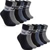sockenkauf24 6 o 12 Paia Calze Termiche Donna Cotone Calzini Invernali Calde in Spugna (35-38, 12 Paia | Mix di colori)