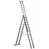 Marchetti Azzurra A3 A312, 3x12 gradini, 8.65 m - Scala in alluminio allungabile - Altezza stimata operativa 9.65 m
