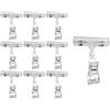 Anlising 10PCS Segno Esposizione Clip, Porta Cartellini Prezzi, Plastica Girevole Segno Clip, Clip Merce Segni di Prezzo, Clip Chiaro Porta Cartello, per Supermercati, Famiglia, Uffici