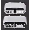 TAMIYA 319000761 H-Teile Parafango Hi. (2) Grand Hauler, Bianco