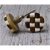 ARTISNO Handmade Round Shape Wood and Resin Kitchen Cabinet Drawer Knob, Wooden Drawer knobs,Wardrobe Pulls,Cabinet Door Handle,Set of 6 (round wood)