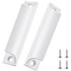 GEEHUA 2 maniglie per porta del balcone, per esterni, terrazza, maniglie con viti, maniglie per cassetti, maniglie per porta del balcone, per cucina, cuciture nascoste, cassetto piatto, porta