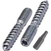 SKIR'CO (100 pezzi) Bulloni M8 x 50 mm, viti con tassello filettato a doppia estremità, bulloni a doppia testa