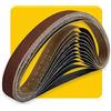TPmax Nastri Abrasivi 25 x 762 mm, Set di Nastro Abrasivo (Mixpack 4 x grana 80/120/150) per Levigatrici a Nastro (12 pezzi)