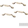 FEEIMOL 4 pezzi Maniglie in Ceramica Antico Maniglie per Porte in Ceramica Maniglie per Mobili Cucina Maniglie per Cassetti per Armadio Porte de Placard Tirare Guardaroba Maniglie 96mm