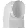 Steinberg14 Ø 100 mm - 110 x 55 mm raccordo a 90° canale angolare su rotondo, per tubo/canali