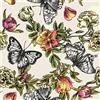 VEELIKE Carta da Parati Floreale Vintage Carta Adesiva Fiori Farfalla Beige Pellicola Adesiva per Mobili Soggiorno Pellicola Autoadesiva per Cucina Impermeabile per Bagno Fotomurali 44.5cm×300cm
