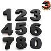 Doafoce 9 Pezzi Stampo Torta Numero 0-8 3D Silicone Digitale Stampi con Forme Piccolo Stampi DIY Torte per Torta, Matrimonio, Compleanno, Anniversario (Nero)