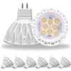 GOHDLAMP 6 lampadine LED MR16 4000K bianco luce diurna 5W GU5.3 MR16 12V Lampadina faretto, angolo del fascio di 38 gradi per paesaggio, incasso, illuminazione a binario