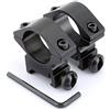 Dophee 2pcs Nero Low Profile 1 25,4 Millimetri Portata Anello Monte 20 Millimetri Picatinny Guida del tessitore