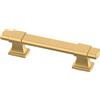 Franklin Brass Adjusta-Pull Bordo smussato (confezione da 5) Maniglie per armadietti da 1-3/8 a 4 foro a foro moderno oro per armadio da cucina maniglie per cassetti hardware per cassettiere