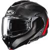 HJC Casco F100 CARBON STAN Nero Rosso HJC