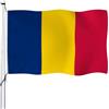 Aoihrraan Romania Bandiera 80x120cm Doppio Lato Bandiere Nazionali Rumane Banner Per Feste Esterne Casa Giardino Porch Party Decorazione Bandiere Con 2 Robusti Grommets