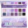 Afflano Lavanda Viola Ombretto Palette Multicromo, Ombra Occhi Viola Opaca e Luccicante Alta Pigmentazione Facile da Sfumare, Ombretto Duo Chrome in Rosa Violaceo per il Trucco Quotidiano Smoky Goth