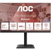 Aoc Monitor 27" ( IPS 3840x2160 UHD 4K 60Hz ) PROFESSIONAL Black U27E4CV