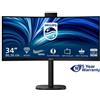 Philips Monitor 34" ( LED 3440x1440 UWQHD 120Hz ) 3000 SERIES Curvo Black