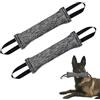Ziyonix 2 Pezzi Manicotto Cane 30cm Salsicciotto per Cani con 2 Maniglia | Giocattolo per Cani Salsiccia, Salsicciotto Cane Addestramento, Interattivi, Duraturo, per Addestramento o Gioco, Grigio