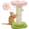 PAWZ Road Albero per gatti a forma di fiore, grande albero per gatti con palo super spesso, diametro 14 cm, aiuola rimovibile, con sfera a molla, rosa